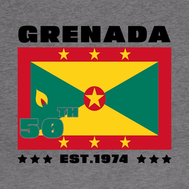 Grenada 50th Independence Day Grenadian Pride Grenada Flag by DesignergiftsCie